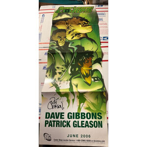 2006 DC Comics GREEN LANTERN CORPS POSTER 34" X 11" Signed By Patrick Gleason